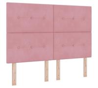 Générique Lit à Ressort avec Matelas Rose 160x200 cm en Velours,Lits & Cadres de lit,78.91KG-3339847