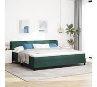 Générique Lit à Ressorts avec Matelas Gris foncé 80x200 cm en Velours Set de 6,Lits & Cadres de lit,82.58KG-3340463