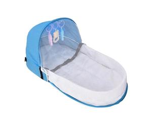 Générique Lit bébé de Voyage, Repliable et Réutilisable avec Barre de Jeux, Lit Bébé avec Moustiquaire, pour Sorties en Famille, Pique-Nique, balades en Ville, Anniversaire, déménagement,