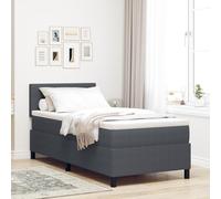 Générique lit Box Spring avec Matelas Gris foncé Simple Tissu en Velours côtelé,Lits & Cadres de lit,40.93KG-3337492