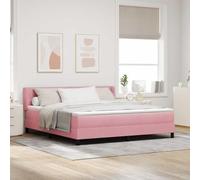 Générique Lit Box Spring avec Matelas Rose 180x200 cm Velours,Lits & Cadres de lit,73.05KG-3341485