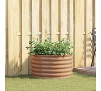 Générique Lit de Jardin surélevé Marron avec Finition Bois 80x80x44 cm en Acier,Pots & Cache-Pots,6.55KG-42011334
