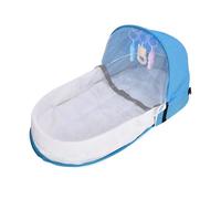 Générique Lit de Pliable | Sac de Transport Convertible Réutilisable avec Auvent,Lit Bébé avec Moustiquaire - pour Sorties en, Pique-Nique, balades en Ville, Anniversaire, déménagement,