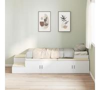 Générique Lit de Rangement Blanc 90x200 cm,Lits & Cadres de lit,82.4KG-3335565