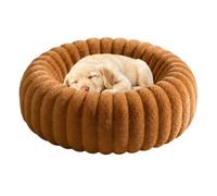 Générique Lit Donut Canin Matelas en Peluche Doux Et Chaud À Bord Surélevé | Panier chien donut Pour Sol Maison Voiture Canapé Niche Chevet Extérieur Intérieur Senior