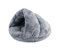 Générique Lit Doux en Peluche for Chat, nid de Chaton, chenil, Maison Grotte for Petits Chiens(Gray,45X45cm)
