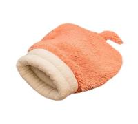 Générique Lit en Peluche pour Chat | Pochette en Peluche Pliable Semi-Fermée,59.9x29.9 cm Lit d'hiver pour Chat | pour Intérieur Et Extérieur, Salon, Balcon, Automne, Hiver, Souris Et Petits Animaux