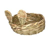 Générique Lit en pour Lapins - Tapis à mâcher en et nid | Cabane Lapin | pour Lapins, Furets, Gerbilles, Petits Animaux, Chinchillas, Cages, Clapiers Et Habitats