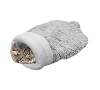 Générique Lit en Sac pour Chat | Caverne en Peluche Pliable, Douce Et Semi-fermée | 59.9x29.9 cm Lit d'hiver pour Chat | pour Chaton Souris Petit Animal Salon Chambre Balcon Exterieur