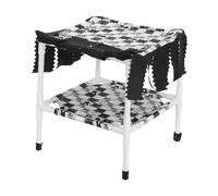 Générique Lit en Tissu Noir Lavable pour Cochon d'Inde Double Couche Installation Facile, Forme d'angle, pour Chinchillas et Petits Animaux Domestiques