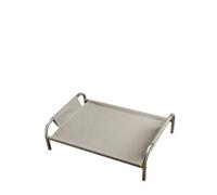 Génerique Lit for Animal de Compagnie rembourré et surélevé, Matelas d'été résistant à l'humidité avec Housse Amovible et Lavable for Un Assemblage Facile,for All Seasons Use(Thickened Gray,70x49cm)
