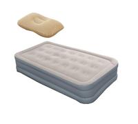 Générique Lit Gonflable Automatique Simple Gonflage Pliable Pompe Intégrée | Lit Gonflable Avec Pompe Intégrée Gonflage Pliable Automatique Maison Salon Chambre D'Camping Tente Gris simple double couche