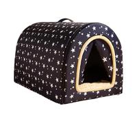 Générique Lit-Grotte pour Chat à 2 Usages, Abri Portable, Détachable et Réutilisable pour Animaux de Compagnie, Niche pour Chien, pour Jardin, Terrasse, Etc, étoile