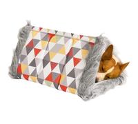 Générique Lit Grotte pour Chat - Amovible Pliable Lavable - Niche pour Animaux Semi-Fermée pour Intérieur Chaude | pour Détente Maison Extérieur Salon Chambre Jardin Petit Chien Animal De Compagnie