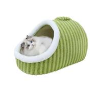 Générique Lit Grotte pour Chat - Canapé-lit Doux Et Relaxant pour Animal De Compagnie, Chaussons Confortables pour Animal De Compagnie | Lit Couvert avec Base Antidérapante pour Chats Et
