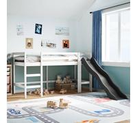 Générique Lit Mezzanine d'enfants sans Matelas 90x200 cm Bois pin Massif,Lits & Cadres de lit,36.4KG-853432