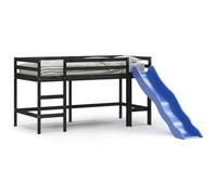 Générique Lit Mezzanine d'enfants sans Matelas avec Toboggan 80x200 cm,Meubles, Lits & Accessoires, Lits & Cadres de lit, Noir (Poids 34.33KG)