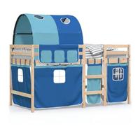 Générique Lit Mezzanine Enfants avec Tunnel sans Matelas Bleu 80x200 cm,Meubles, Lits & Accessoires, Lits & Cadres de lit, Bleu (Poids 27.95KG)-3836