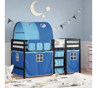 Générique Lit Mezzanine Enfants avec Tunnel sans Matelas Bleu 90x190 cm,Meubles,Lits & Accessoires,Lits & Cadres de lit-3283860