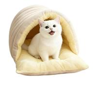 Générique Lit pour Animal De Compagnie | Nid De Sommeil Lavable pour L Hiver | Panier Mignon pour Chat | pour Chiot Animal Salon Chambre Balcon Appartement Maison