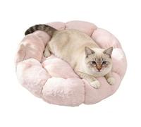 Générique Lit pour Chat | Coussin Doux Chaud Lavable à Anti-Dérapant | Panier Rond en Peluche de 40 cm pour Chat - pour Petits Et Moyens Animaux, Et Chiot, À La Maison pour Le Sommeil Et Le