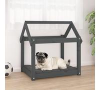 Générique Lit pour Chien Gris 71x55x70 cm Bois de pin Solide,Articles pour Animaux,Articles pour Animaux de Compagnie,Accessoires pour Chiens,Paniers pour Chiens,Gris,7.24 KG,822204