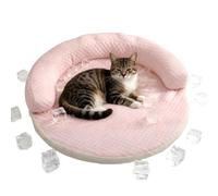 Générique Lit Rafraîchissant Breeze Chat et Chien avec Tissu de Soie Glacée Rafraîchissant et Mousse à Mémoire de Forme Coussin de Refroidissement Tapis de Refroidissement pour Saison Chaude