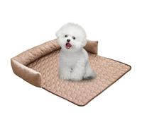 Générique Lit Rafraîchissant pour Chiens d'Été - Tapis de Lit Rond pour Été,Doudou Respirant pour Cage Niche Voiture Chats Chiots Intérieur