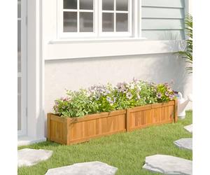 Générique Lit surélevé 150x30x25 cm Bois Massif de Teck,Jardinage, Pots & Cache-Pots,362659