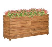 Générique Lit surélevé 150x40x72 cm Bois de Teck recyclé et Acier,Maison & Jardin,Pelouses & Jardins,Jardinage,Pots & Cache-Pots,Brun,31.15 KG,47429