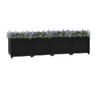 Générique Lit surélevé 160x40x38 cm Polypropylène,Maison & Jardin,Pelouses & Jardins,Jardinage,Pots & Cache-Pots,Noir,9.17KG,316533