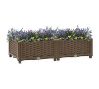 Générique Lit surélevé 80x40x23 cm Polypropylène,Maison & Jardin,Pelouses & Jardins,Jardinage,Pots & Cache-Pots,Brun,3.58 KG,316512