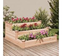 Générique Lit surélevé de Jardin 120x120x56 cm Bois Massif de Sapin,Pots & Cache-Pots,12.6KG-364304