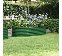 Générique Lit surélevé de Jardin Acier Enduit de Poudre 152x80x36 cm Vert,Maison & Jardin,Pelouses & Jardins,Jardinage,Pots & Cache-Pots,Vert,5.96 KG,318913
