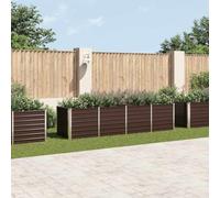 Générique Lit surélevé de Jardin Marron 320x80x77 cm Acier galvanisé,45715