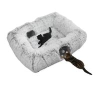 Générique Lit Tunnel Chat - Nid rectangulaire pour Animaux avec 4 entrées,Lit-caverne Jouet,pour Salon Balcon Appartement Chambre Maison