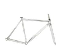 Générique Lite Frameset, Track Fixie Bike Frame and Fork, Single Speed Bicycle Parts, 700C 6069 Aluminum, 50cm, 52.5cm, 55cm(Purple,50cm)