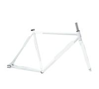 Générique Lite Frameset, Track Fixie Bike Frame and Fork, Single Speed Bicycle Parts, 700C 6069 Aluminum, 50cm, 52.5cm, 55cm(Brown,52.5cm)
