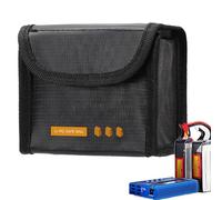 Générique Lithium Battery Storage, Fireproof Safety Bag, Flame Retardant Protection Case, Secure Battery Guard, Heat Resistant Organizer for Safe Storage and Transport