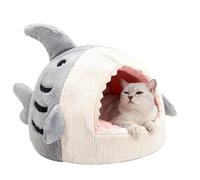 Générique Lits À Chats, Maison Lavable en Peluche De Requin - Niche Chaude Mignonne pour Chat Et Chiot - pour Chiot Et Petit Chien Intérieur Dormir Apaisant Chambre Salon Balcon Appartement Bureau