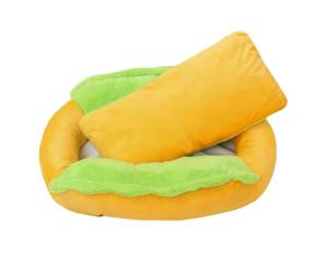 Générique Lits pour Chats Nid Chat Forme Aliment Doux Antidérapant