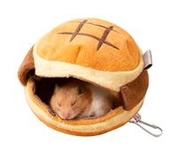 Générique Lits pour Petits Animaux - Nid en Forme de Hamburger pour Petit Animal,Nid d'hiver pour Cochon D Inde,pour Dormir Se Reposer Temps Froid Chinchilla Hérisson Hamster Cochon d'Inde Gerbille
