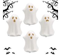 Générique Little Ghost Figurines - Ceramic LED Lighted, Warm Glow, Non-Slip