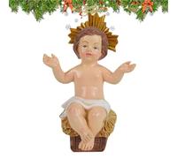 Générique Little Jesus Figures - Sculpture en Résine Mini Ornement | Statue Chrétienne pour Maison Bureau ÉGlise | Décoration Catholique Noël Nativité, Table Fête Religieuse, Collection Spirituelle