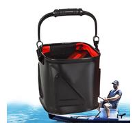 Générique Live Fish Bucket | Bait Bucket | Wider Handle Foldable Fishing Organizer | Multi-Functional Sports & Outdoors Accessory for Transport Kayaks Car Beach Boat Bank Outdoor