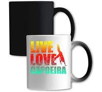 Générique Live Love Capoeira Tasse à Changement de Couleur Blanc One Size