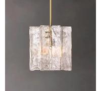 Générique Living Room Luxury American Retro E14 LED Chandelier Pendant Light Brass Chrome