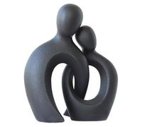 Générique Living Room Ornaments, Couple Statue Decor, 5.12x5.12in Aesthetic Resin Sculpture, Love Abstract Art Modern Design, Elegant Home Decoration for Bedroom and Wedding Decor