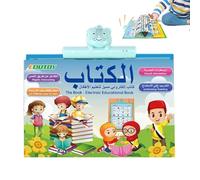 Générique Livre d'Alphabet Arabe Parlant pour - Livre d'de Vocabulaire Arabe,Jouet Portable d'apprentissage de Mots pour Débutants en Dessin École à Maison