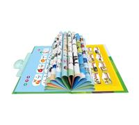 Générique Livre d'Alphabet Arabe Parlant pour | Livre Illustré Lettres Arabes,Jouet Éducatif Portable de Mots pour Dessin Lecture École Maison Voyage